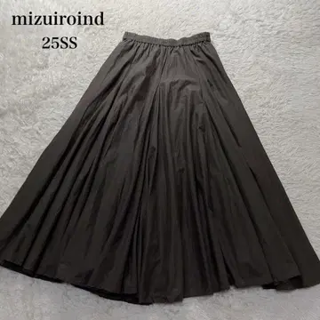 25SS 새상품급 mizuiroind 볼륨 플레어 스커트 코튼