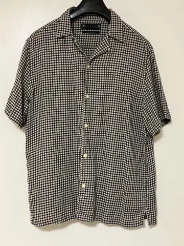 ALLSAINTS 체크 무늬 반팔 셔츠
