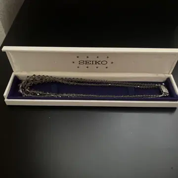 [레어] 빈티지 G실버 목걸이 세이코 케이스 포함