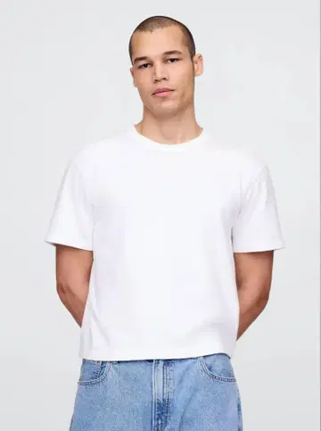 GAP 헤비 웨이트 크롭 티셔츠