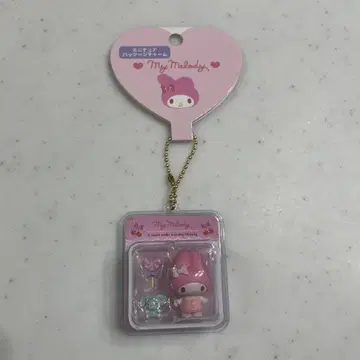 산리오 미니어처 패키지 참 키링 마이멜로디 마이멜로디