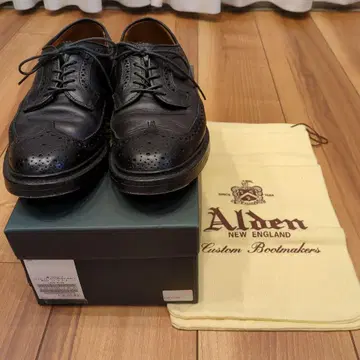 Alden LONG WING 블랙 슈즈 97522