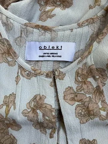 타카야마 미야코 oblekt UNITED ARROWS 꽃무늬 롱 원피스