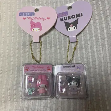 산리오 미니어처 패키지 참 쿠로미 마이멜로디 키링