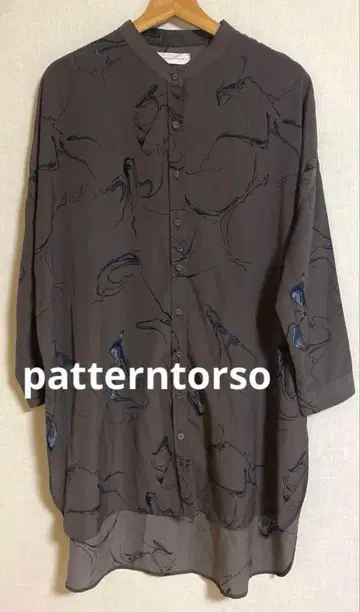 patterntorso 패턴 토르소 셔츠 상의 긴팔 패턴 셔츠