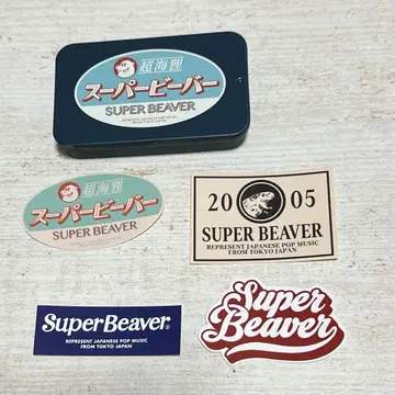 SUPER BEAVER 캔 케이스 스티커 세트 라이브 굿즈