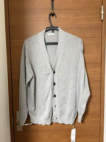 ATON COTTON WASHI KNIT CARDIGAN
