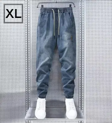 데님 팬츠 조거 팬츠 남성용 XL