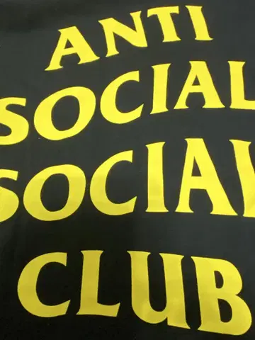 ANTI SOCIAL SOCIAL CLUB 티셔츠 블랙 S 사이즈 USA