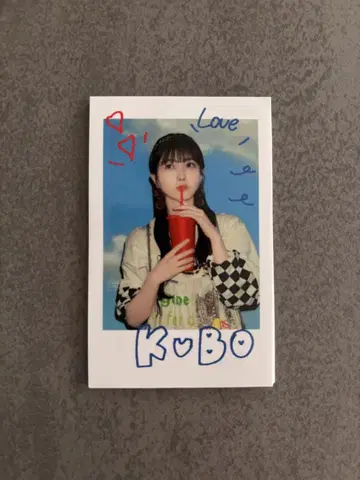 노기자카46 쿠보 시오리 NOGI CAFE 노기 카페 폴라로이드풍 스티커