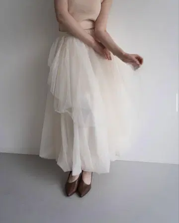 Acka. tiered tulle skirt