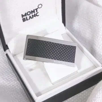 몽블랑 MONTBLANC 스테인리스 카본 머니클립 지갑
