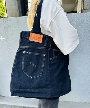 Lee 리메이크 데님 토트백