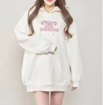 Darich 레이스업 아플리케 로고 후디