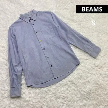 BEAMS 빔즈 긴팔 셔츠 S, 세련된 버튼 옥스포드 셔츠