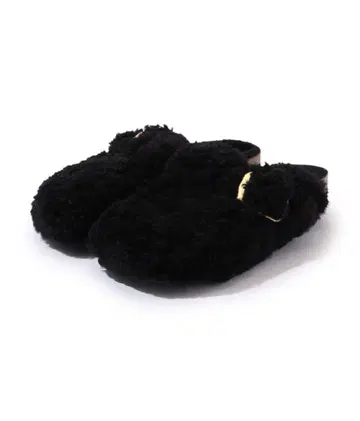 BIRKENSTOCK BOSTON/FUR 블랙 24cm