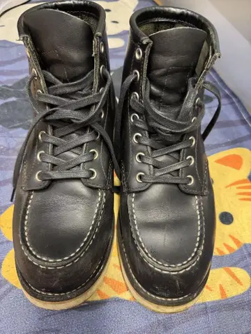 RED WING 블랙 가죽 부츠