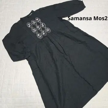 사만사 모스모스 SamansaMos2 블랙 원피스