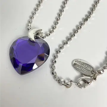 A25 [초음파 세척 완료] Swarovski 목걸이 하트 볼 체인