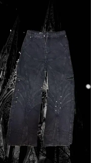 Cozy world wide opium 데님 denim 배기 데님