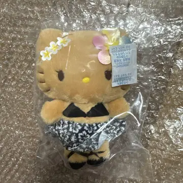 키티 토코나츠 바케이션 마스코트 홀더 산리오 블랙 봉제 인형