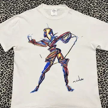 90년대 Miles Davis Painting Jazz 구제 티셔츠