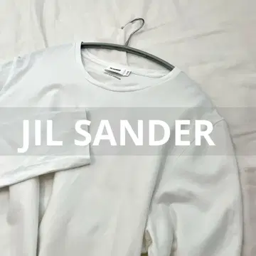 JIL SANDER 크루넥 긴팔 티셔츠 화이트