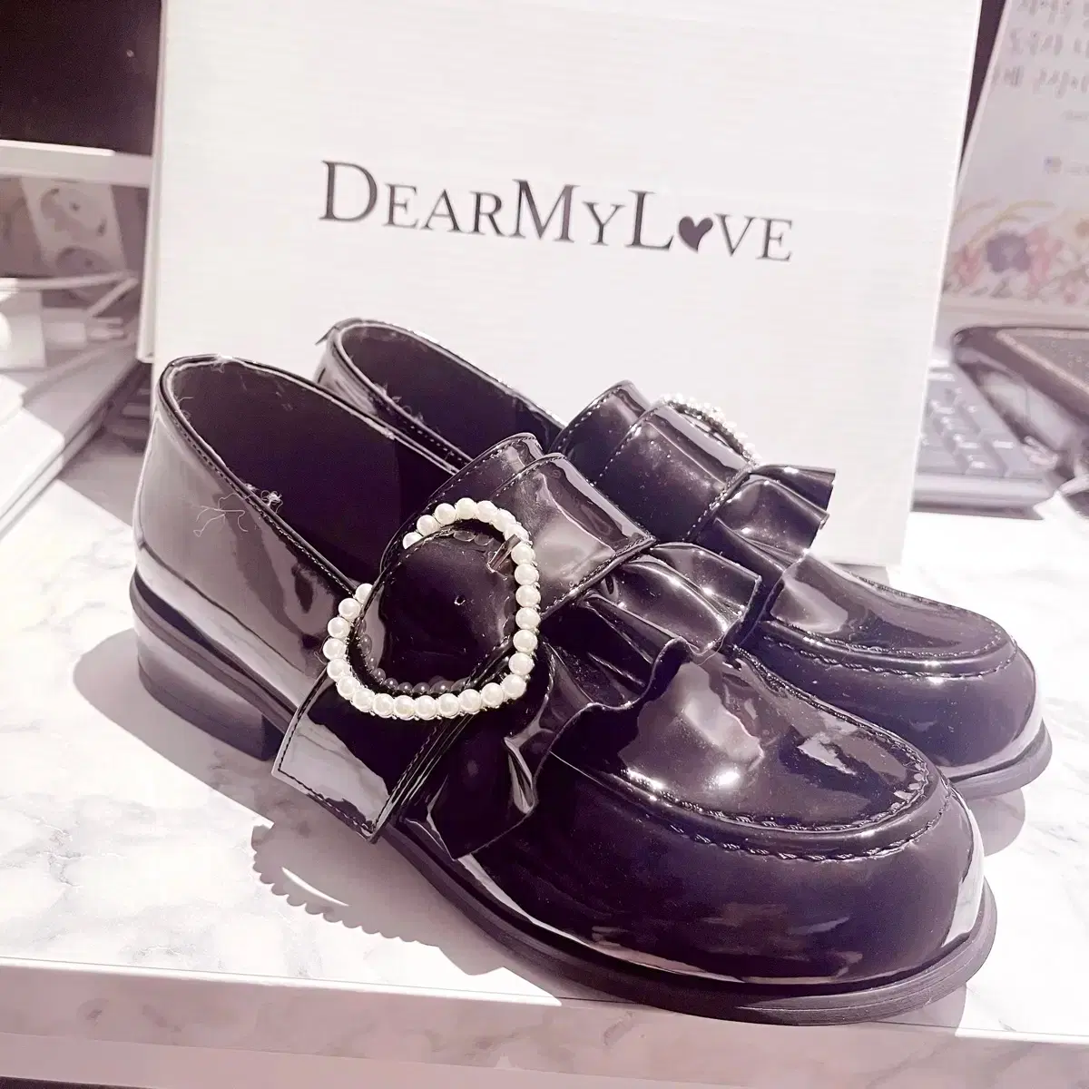 Clothing Mary Jane Shoes Heart Buckle Womens Fashion Heart Shaped