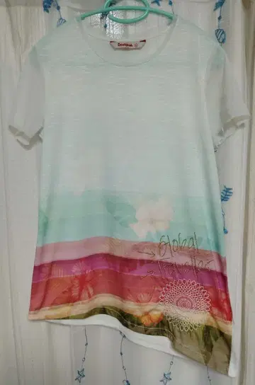 Desigual 반팔 튜닉 그라데이션 M 사이즈
