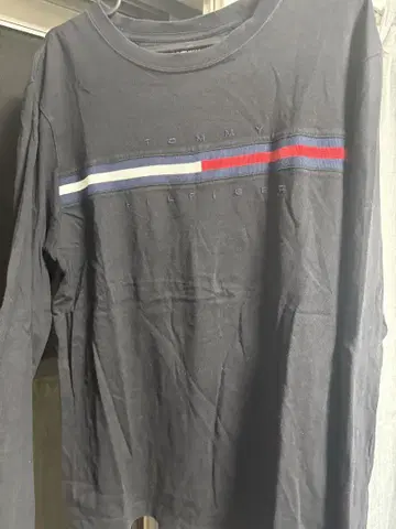 Tommy Hilfiger 블랙 긴팔 셔츠