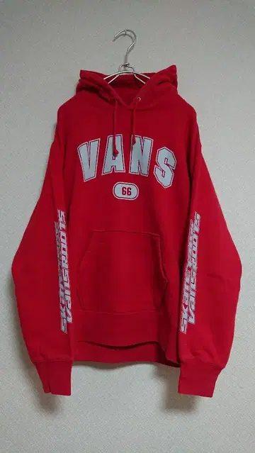 VANS / 반스 소매 프린팅 빈티지 후드티 / 후드티