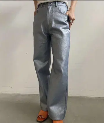 AMERI LONG STRAIGHT FOIL DENIM