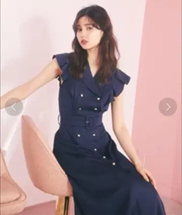 플레어 슬리브 트렌치 원피스