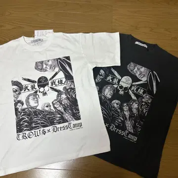 새상품 L dress camp 크로우즈 티셔츠 색상별 2매 세트 무장전선