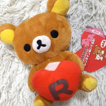 산엑스 발렌타인 리락쿠마 봉제 인형 헤이세이 레트로 레어