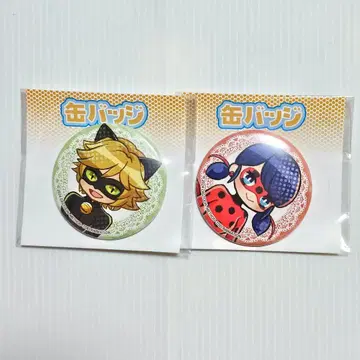 미라큘러스 레이디버그 & 샤노와르 캔뱃지 POP art