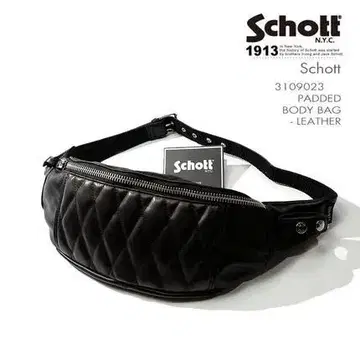 Schott (샷) 남녀 공용 힙색 대용량