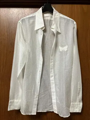 Alexander McQueen 버터플라이 자수 셔츠
