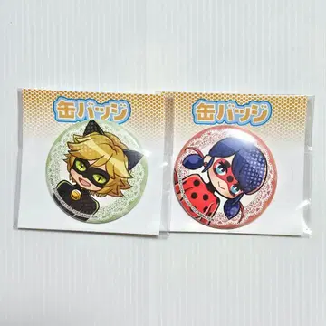 미라큘러스 레이디버그 & 샤노와르 캔뱃지 POP art