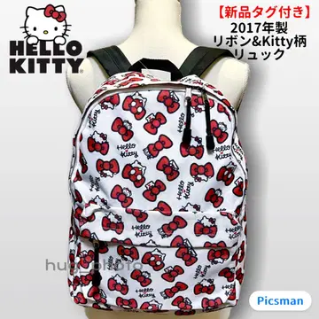 [택 포함 새상품] 2017년 HelloKitty 헬로키티 리본 백팩