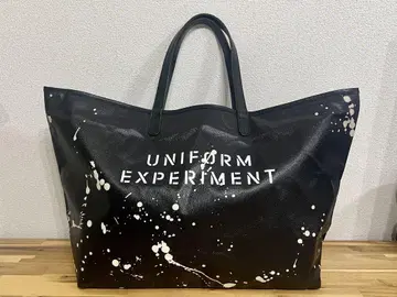 UNIFORM EXPERIMENT 20AW 드립 패턴 PVC 토트백