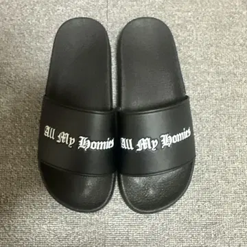 All My Homies 블랙 슬라이드 샌들 27.0cm