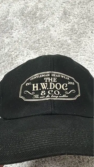 H.W.DOG & CO. 블랙 캡