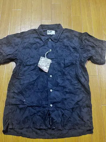 Engineered Garments 블랙 반팔 셔츠 M
