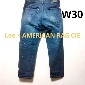 LEE x 아메리카 러그 씨 별주 W30 와이드 테이퍼드 페인트 가공