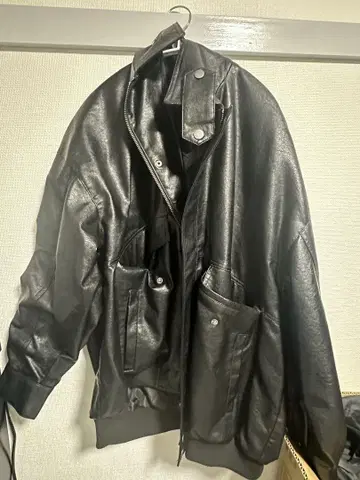가죽 자켓 블랙
