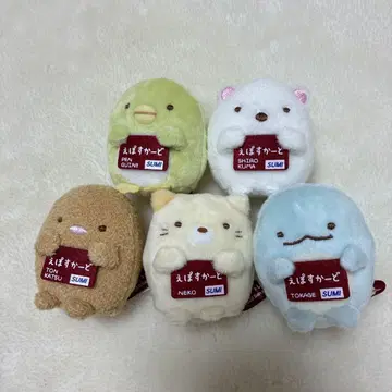 스미코구라시 에포스 카드 손바닥 봉제 인형 고양이 시로쿠마 펭귄?