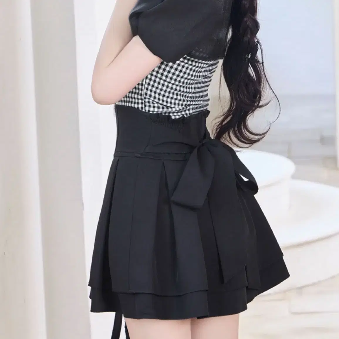 【THE BARNNET】 Lignes Lace Mini Skirt The Barnnet lignes lace mini skirt, size S on Bunjang Global