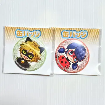 미라큘러스 레이디버그 & 샤노와르 캔뱃지 POP art