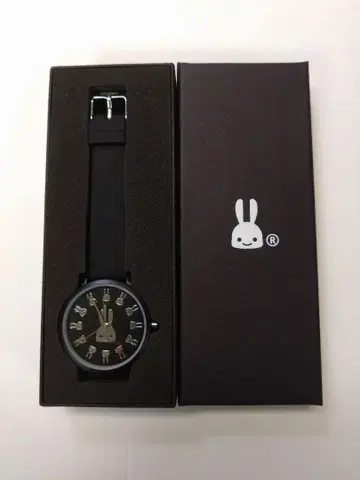 실리콘 밴드 워치 메탈릭 토끼